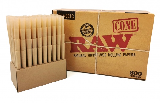 Dutinky RAW Cones King Size 109mm, box 800ks